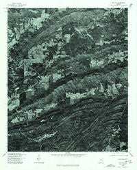 Cox Gap Alabama Historical topographic map, 1:24000 scale, 7.5 X 7.5 Minute, Year 1975