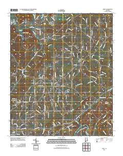 Creel Alabama Historical topographic map, 1:24000 scale, 7.5 X 7.5 Minute, Year 2011