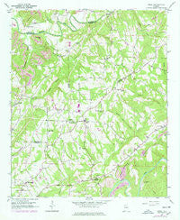 Creel Alabama Historical topographic map, 1:24000 scale, 7.5 X 7.5 Minute, Year 1951