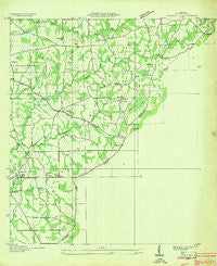 Crossville Alabama Historical topographic map, 1:24000 scale, 7.5 X 7.5 Minute, Year 1936