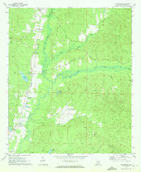 Cunningham Alabama Historical topographic map, 1:24000 scale, 7.5 X 7.5 Minute, Year 1970
