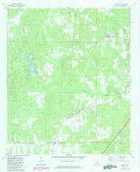 Cusseta Alabama Historical topographic map, 1:24000 scale, 7.5 X 7.5 Minute, Year 1971