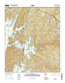 Dadeville Alabama Current topographic map, 1:24000 scale, 7.5 X 7.5 Minute, Year 2014