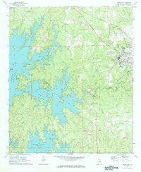 Dadeville Alabama Historical topographic map, 1:24000 scale, 7.5 X 7.5 Minute, Year 1971