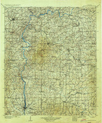 Dadeville Alabama Historical topographic map, 1:125000 scale, 30 X 30 Minute, Year 1906