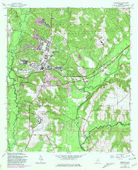 Daleville Alabama Historical topographic map, 1:24000 scale, 7.5 X 7.5 Minute, Year 1960