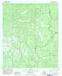 Damascus Alabama Historical topographic map, 1:24000 scale, 7.5 X 7.5 Minute, Year 1982