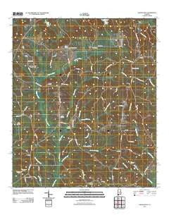 Danielsville Alabama Historical topographic map, 1:24000 scale, 7.5 X 7.5 Minute, Year 2011