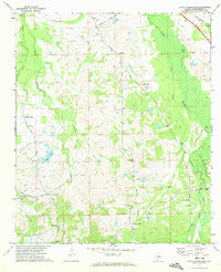 Davis Crossroads Alabama Historical topographic map, 1:24000 scale, 7.5 X 7.5 Minute, Year 1971