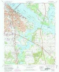 Decatur Alabama Historical topographic map, 1:24000 scale, 7.5 X 7.5 Minute, Year 1975