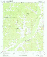 Detroit Alabama Historical topographic map, 1:24000 scale, 7.5 X 7.5 Minute, Year 1967