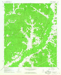 Detroit Alabama Historical topographic map, 1:24000 scale, 7.5 X 7.5 Minute, Year 1967