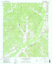 Detroit Alabama Historical topographic map, 1:24000 scale, 7.5 X 7.5 Minute, Year 1967