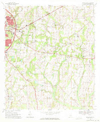 Dothan East Alabama Historical topographic map, 1:24000 scale, 7.5 X 7.5 Minute, Year 1969