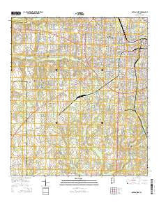 Dothan West Alabama Current topographic map, 1:24000 scale, 7.5 X 7.5 Minute, Year 2014