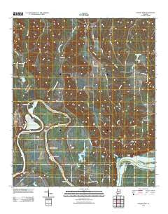 Durant Bend Alabama Historical topographic map, 1:24000 scale, 7.5 X 7.5 Minute, Year 2011