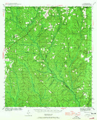 Dyas Alabama Historical topographic map, 1:62500 scale, 15 X 15 Minute, Year 1942