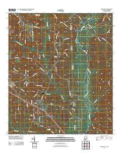 Earlville Alabama Historical topographic map, 1:24000 scale, 7.5 X 7.5 Minute, Year 2011