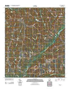 Echo Alabama Historical topographic map, 1:24000 scale, 7.5 X 7.5 Minute, Year 2011