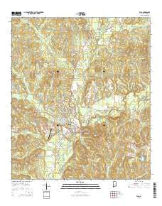 Elba Alabama Current topographic map, 1:24000 scale, 7.5 X 7.5 Minute, Year 2014