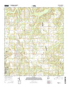 Elberta Alabama Current topographic map, 1:24000 scale, 7.5 X 7.5 Minute, Year 2014