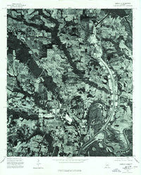 Elmore SE Alabama Historical topographic map, 1:24000 scale, 7.5 X 7.5 Minute, Year 1975
