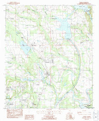 Elmore Alabama Historical topographic map, 1:24000 scale, 7.5 X 7.5 Minute, Year 1987