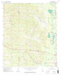 Elrod Alabama Historical topographic map, 1:24000 scale, 7.5 X 7.5 Minute, Year 1967