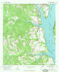 Eufaula South Alabama Historical topographic map, 1:24000 scale, 7.5 X 7.5 Minute, Year 1968