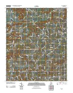 Eva Alabama Historical topographic map, 1:24000 scale, 7.5 X 7.5 Minute, Year 2011