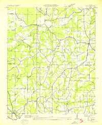 Eva Alabama Historical topographic map, 1:24000 scale, 7.5 X 7.5 Minute, Year 1936