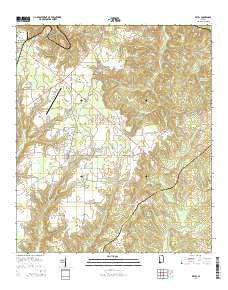 Excel Alabama Current topographic map, 1:24000 scale, 7.5 X 7.5 Minute, Year 2014
