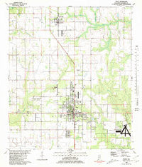 Foley Alabama Historical topographic map, 1:24000 scale, 7.5 X 7.5 Minute, Year 1980