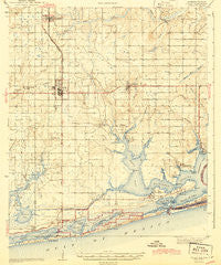 Foley Alabama Historical topographic map, 1:62500 scale, 15 X 15 Minute, Year 1943