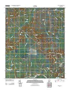 Forkland Alabama Historical topographic map, 1:24000 scale, 7.5 X 7.5 Minute, Year 2011