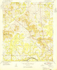 Forkland Alabama Historical topographic map, 1:24000 scale, 7.5 X 7.5 Minute, Year 1949