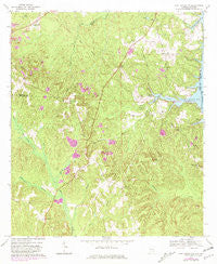 Fort Gaines NW Alabama Historical topographic map, 1:24000 scale, 7.5 X 7.5 Minute, Year 1969