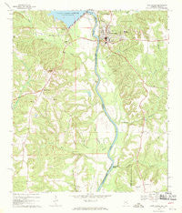 Fort Gaines Georgia Historical topographic map, 1:24000 scale, 7.5 X 7.5 Minute, Year 1969
