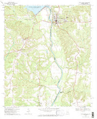 Fort Gaines Georgia Historical topographic map, 1:24000 scale, 7.5 X 7.5 Minute, Year 1969