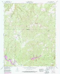 Frankfort Alabama Historical topographic map, 1:24000 scale, 7.5 X 7.5 Minute, Year 1957