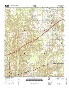 Freemanville Alabama Current topographic map, 1:24000 scale, 7.5 X 7.5 Minute, Year 2014