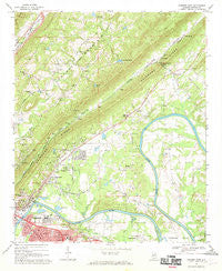 Gadsden East Alabama Historical topographic map, 1:24000 scale, 7.5 X 7.5 Minute, Year 1967