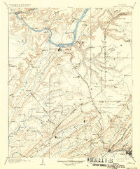 Gadsden Alabama Historical topographic map, 1:125000 scale, 30 X 30 Minute, Year 1903