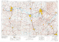 Gadsden Alabama Historical topographic map, 1:250000 scale, 1 X 2 Degree, Year 1956