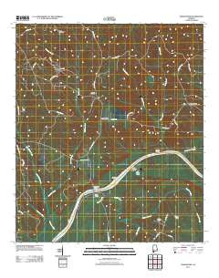 Gainestown Alabama Historical topographic map, 1:24000 scale, 7.5 X 7.5 Minute, Year 2011