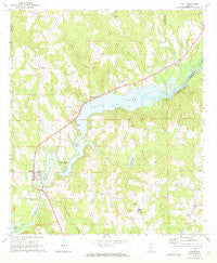 Gantt Alabama Historical topographic map, 1:24000 scale, 7.5 X 7.5 Minute, Year 1971