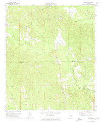 Gaston Alabama Historical topographic map, 1:24000 scale, 7.5 X 7.5 Minute, Year 1971