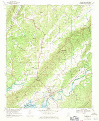 Gaylesville Alabama Historical topographic map, 1:24000 scale, 7.5 X 7.5 Minute, Year 1967