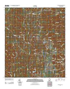 Georgetown Alabama Historical topographic map, 1:24000 scale, 7.5 X 7.5 Minute, Year 2011