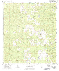 Georgetown Alabama Historical topographic map, 1:24000 scale, 7.5 X 7.5 Minute, Year 1982